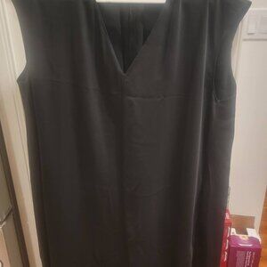 NWOT - Rachel Roy Black V-Neck Sleeveless Shift Dress Trapeze | Size 1X